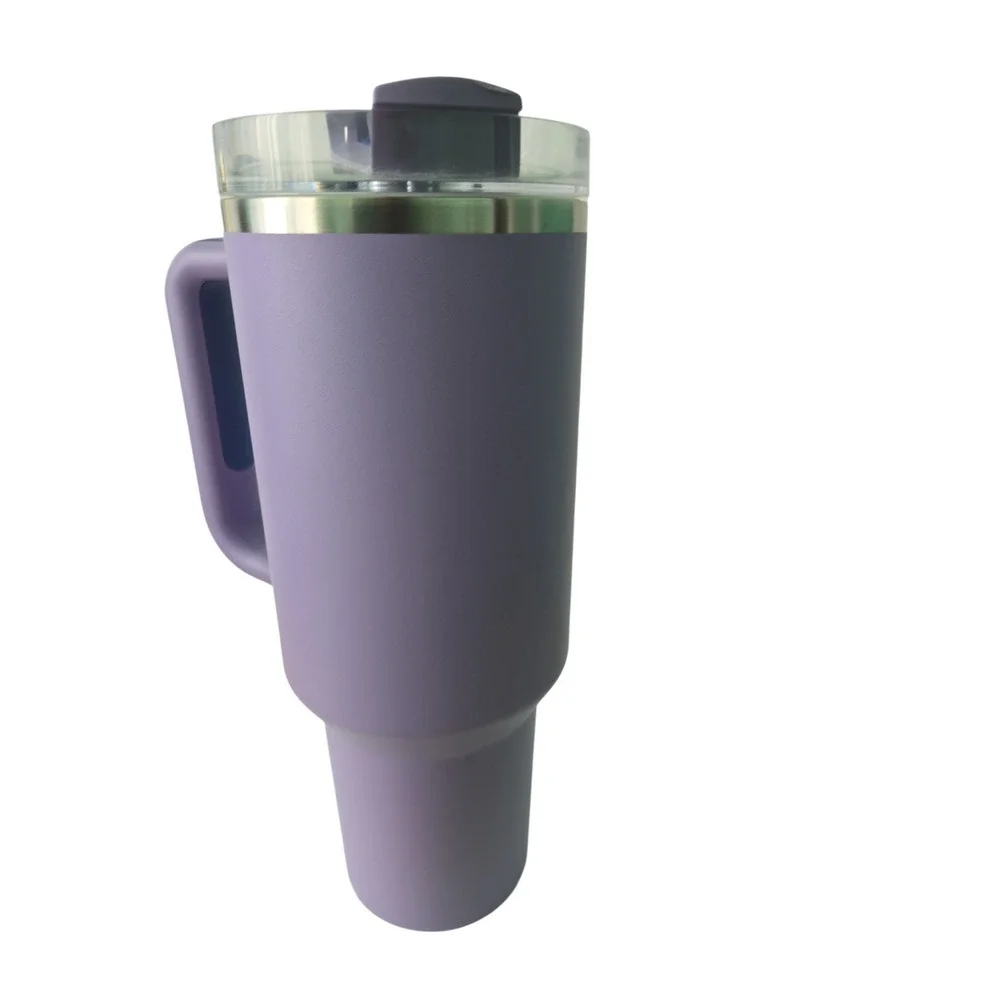 Stanley‎ 40oz Quencher Tumbler Lavender Ice Purple Handle Straw Lid Travel Cup - Picture 8 of 14